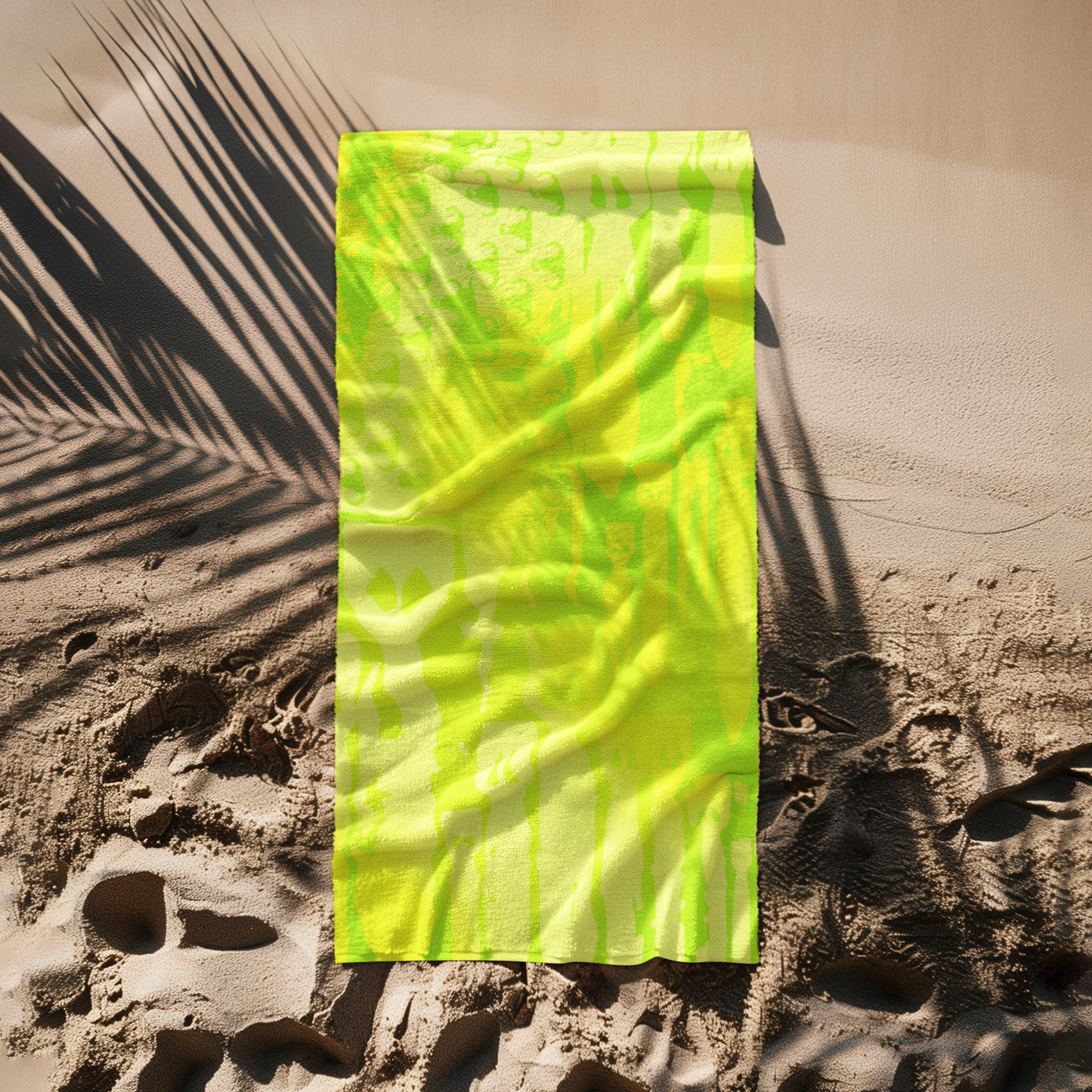Print On Demand - Beach Towel - "EOD Bomb Flag" (Lemon Lime)