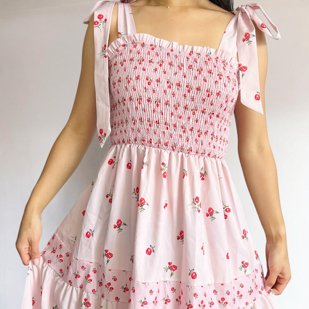 Faye Soft Rose Maxi Dress