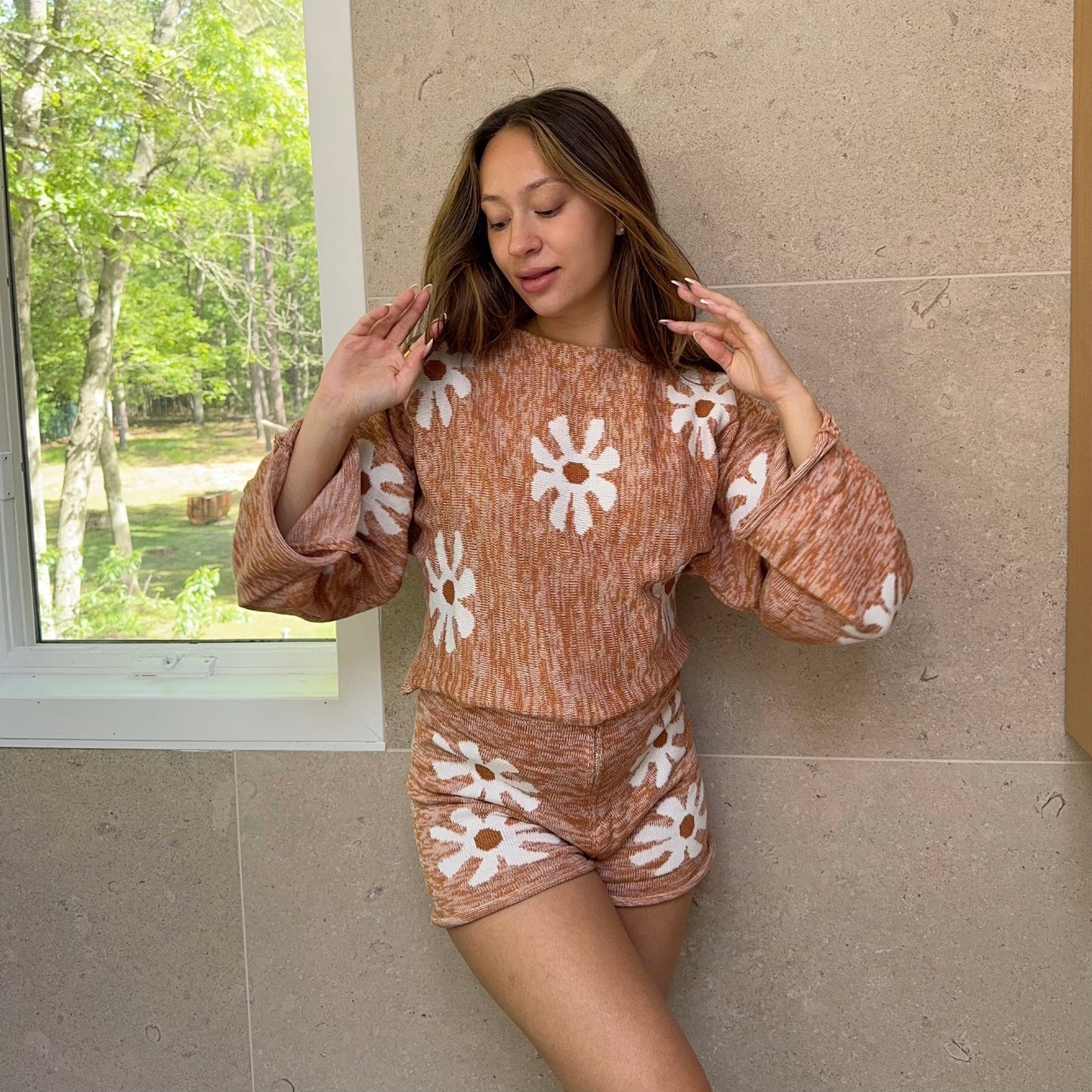 Bloom Knit Matching Set