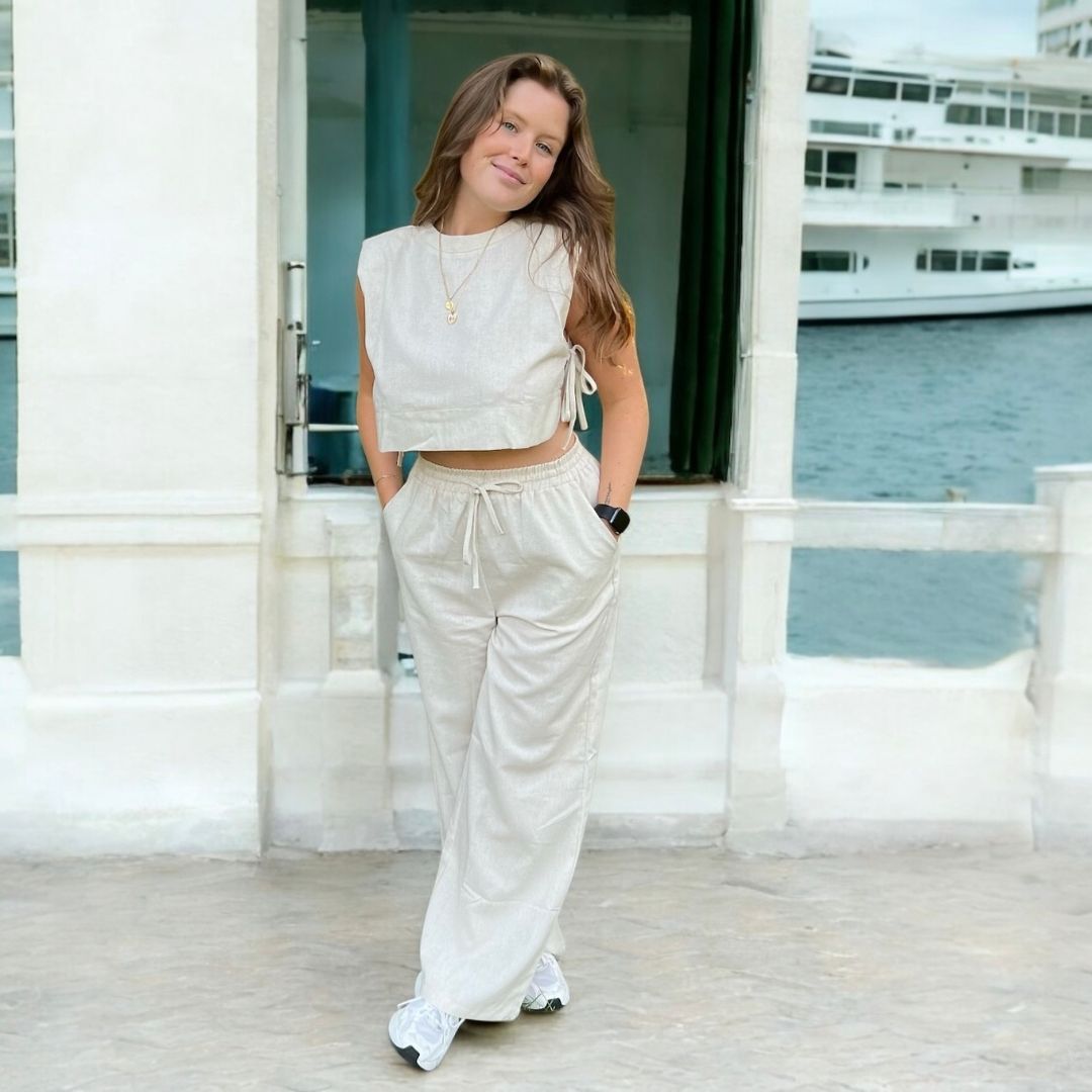 Millie 2 Pcs Women's Linen Matching Set