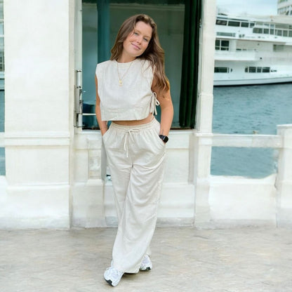 Millie 2 Pcs Women's Linen Matching Set
