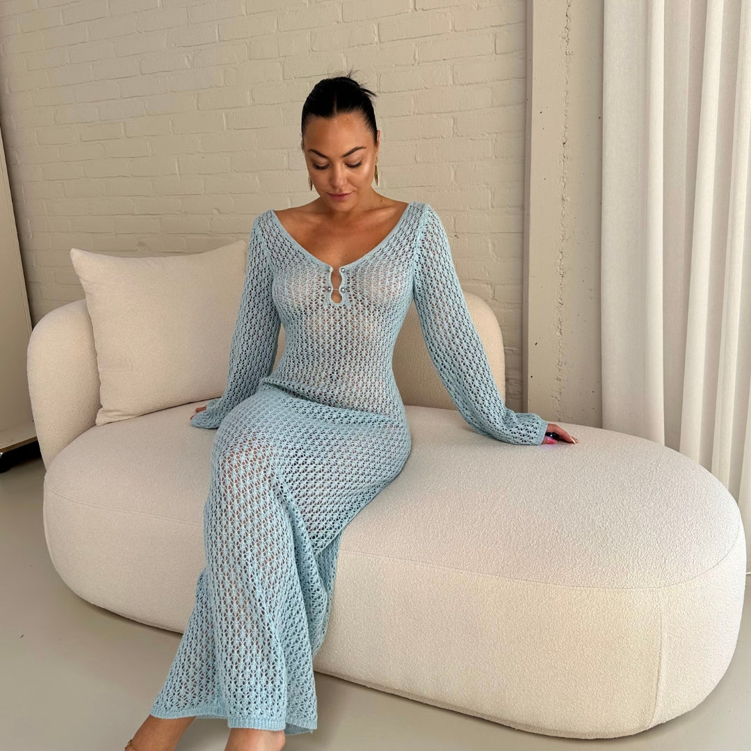 Eva Swimsuit Knit Cover-Up Beach Dress