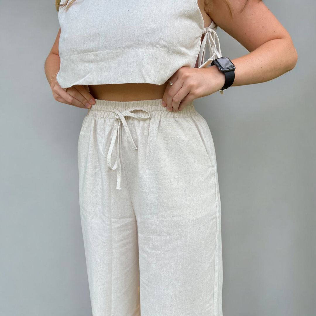 Millie 2 Pcs Women's Linen Matching Set