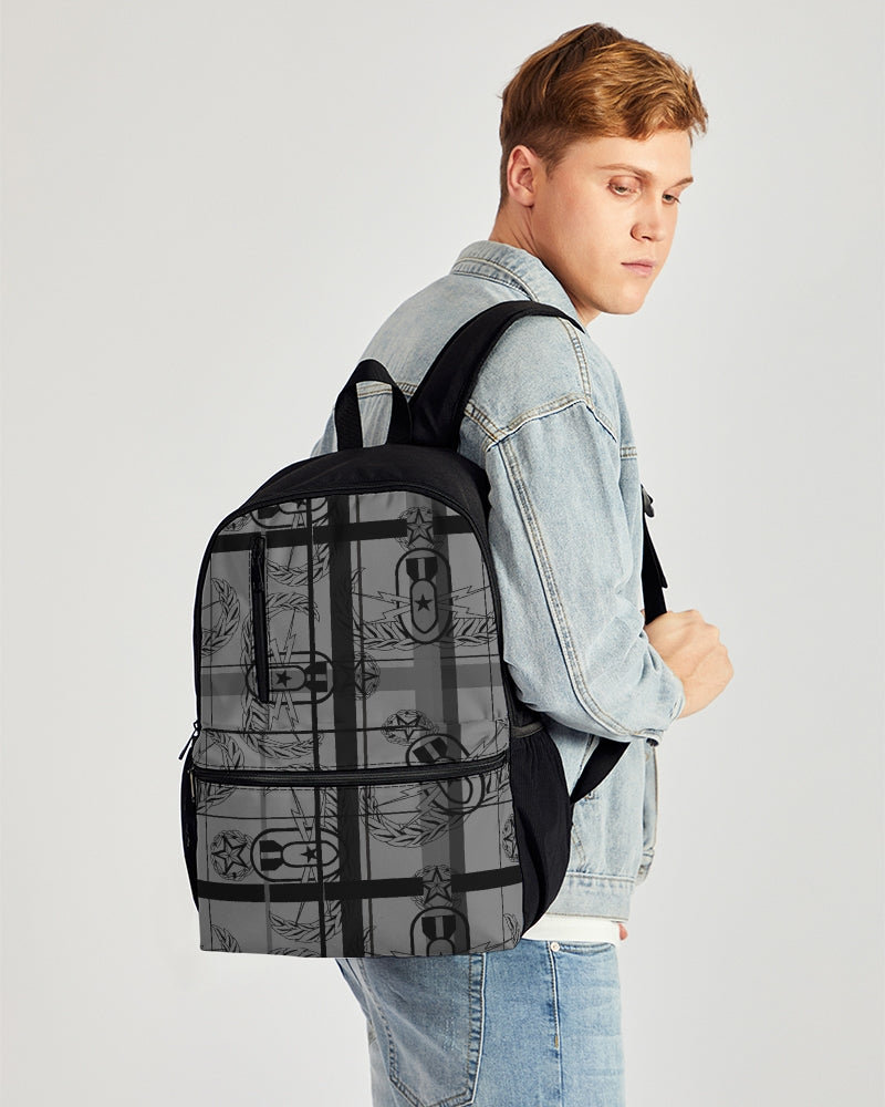 Print On demand - Duo-Zip Backpack - "EOD Plaid" (Grey)