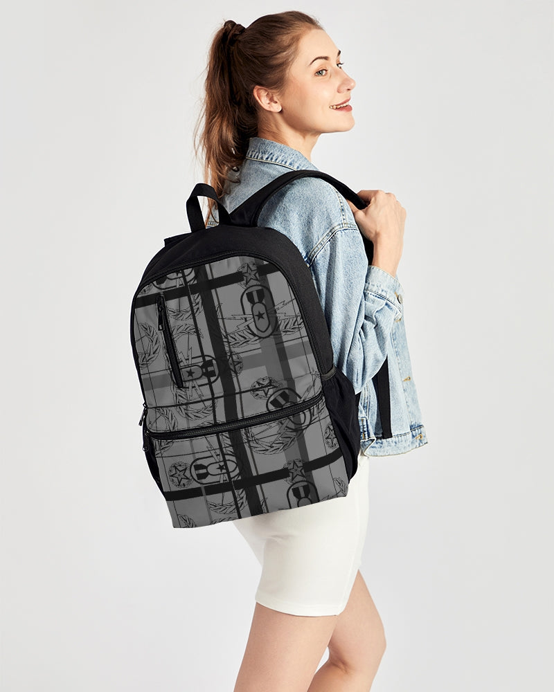 Print On demand - Duo-Zip Backpack - "EOD Plaid" (Grey)