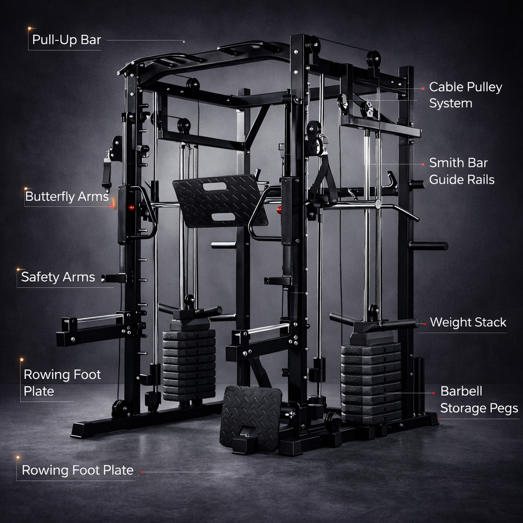 Jolissea® All-In-One Smith Machine Home Gym