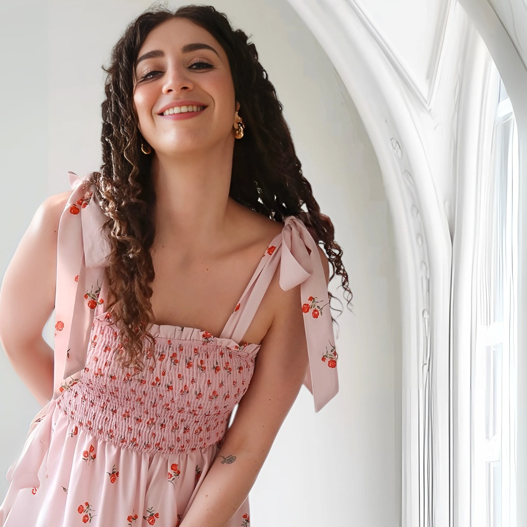 Faye Soft Rose Maxi Dress
