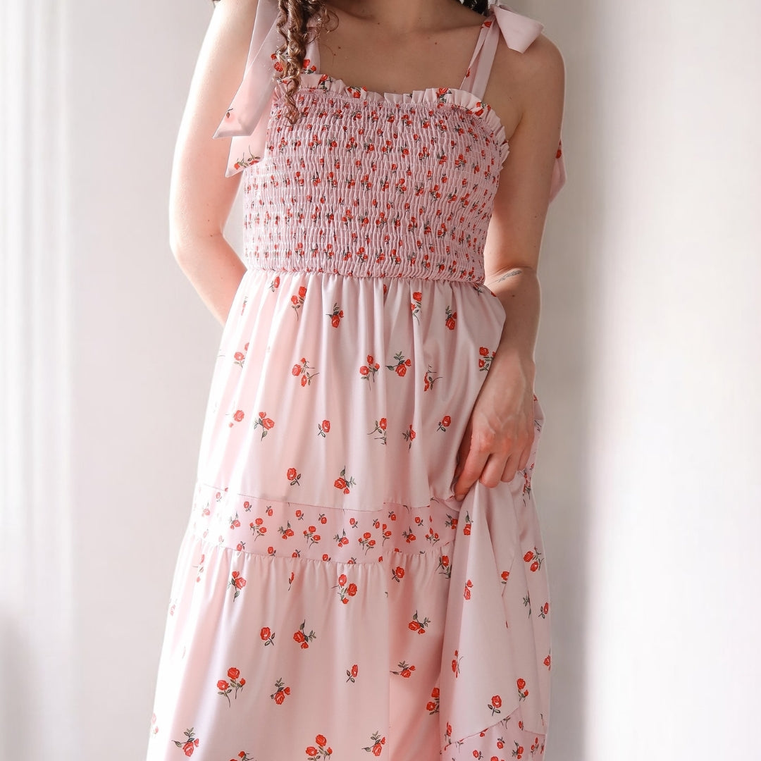 Faye Soft Rose Maxi Dress