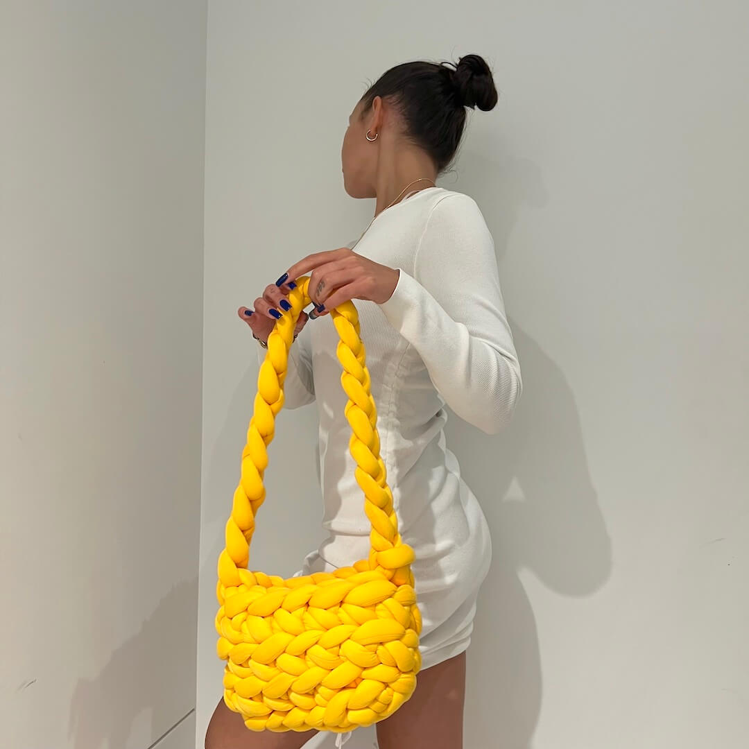 Chunky Knit Tote Bag
