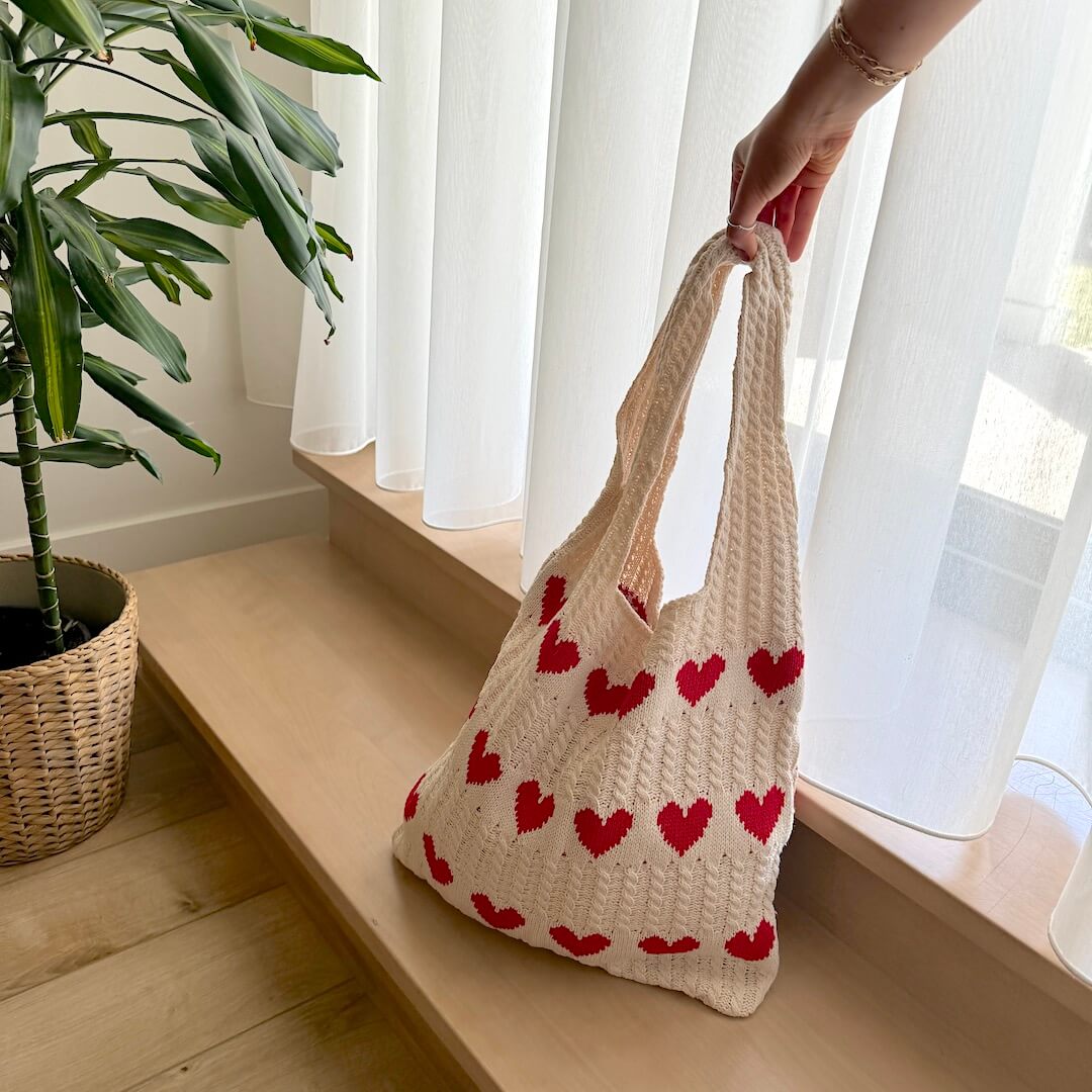 Lover's Crochet Tote Bag