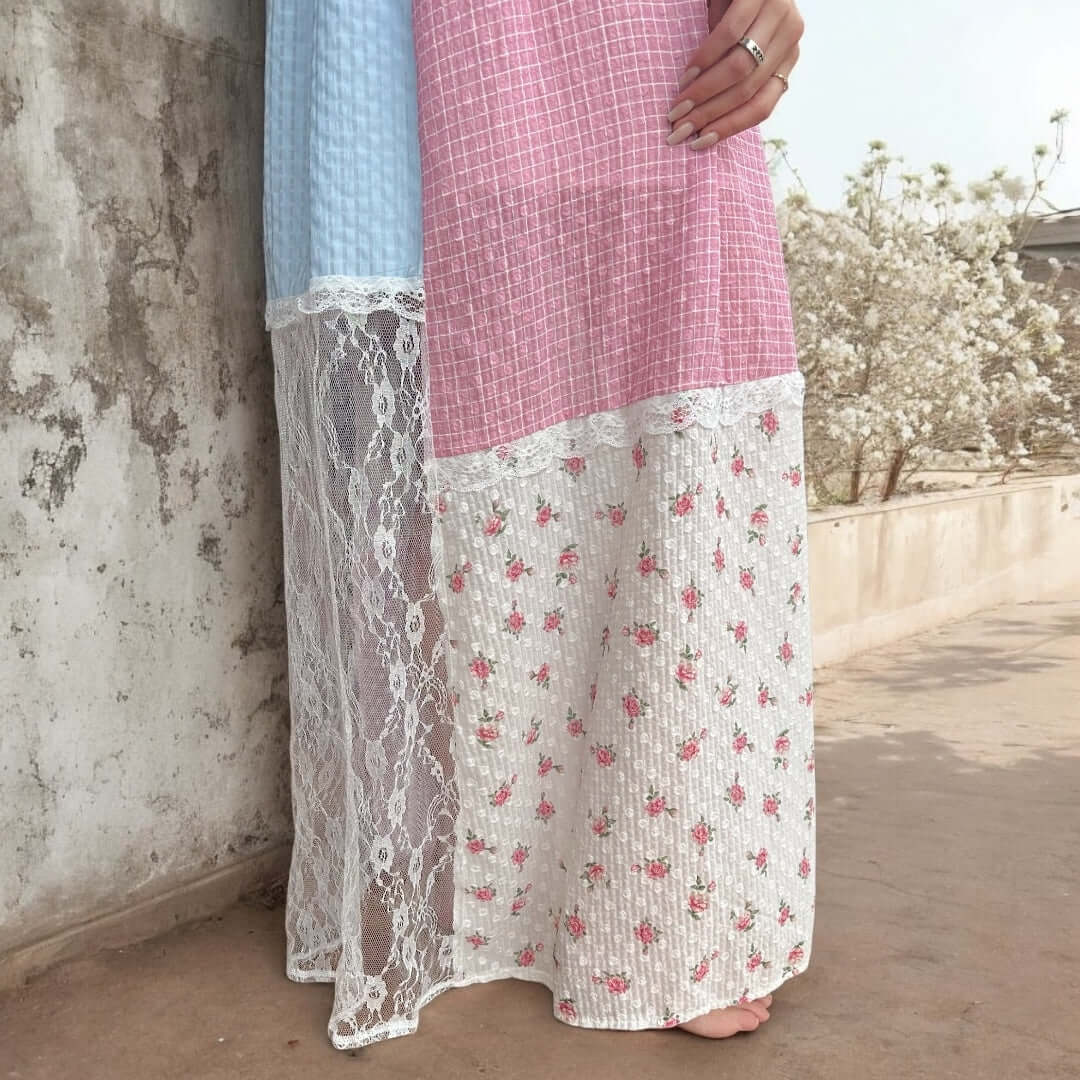 Belle Flower Patchwork Dress