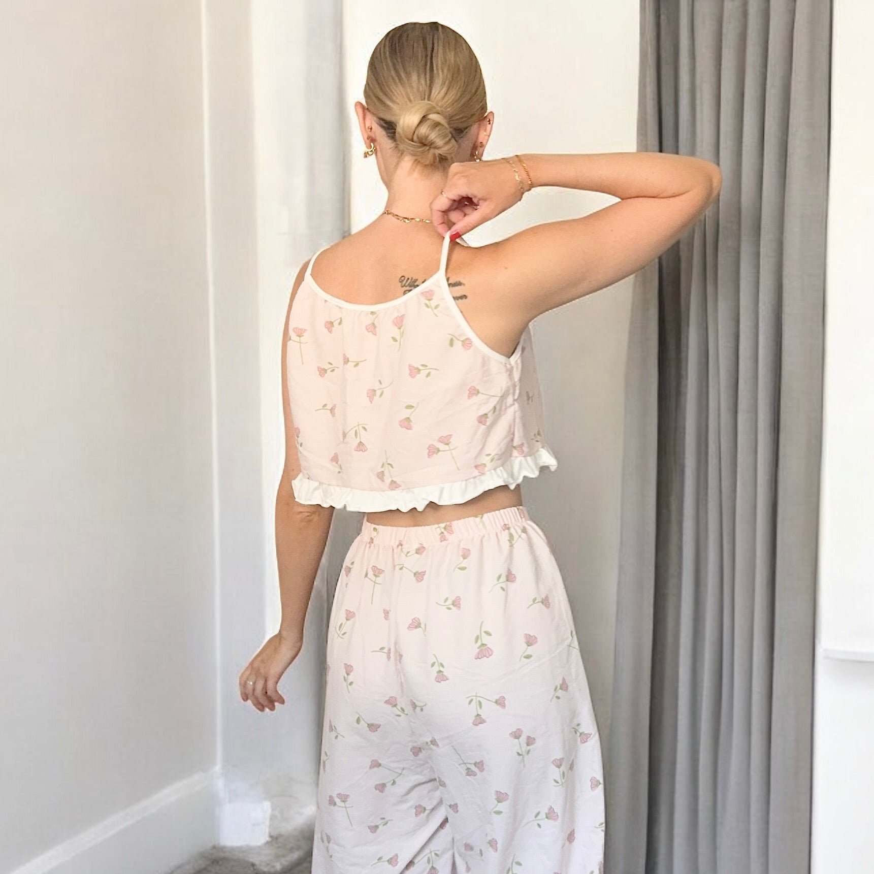 Ruffle Cami Pajama Set