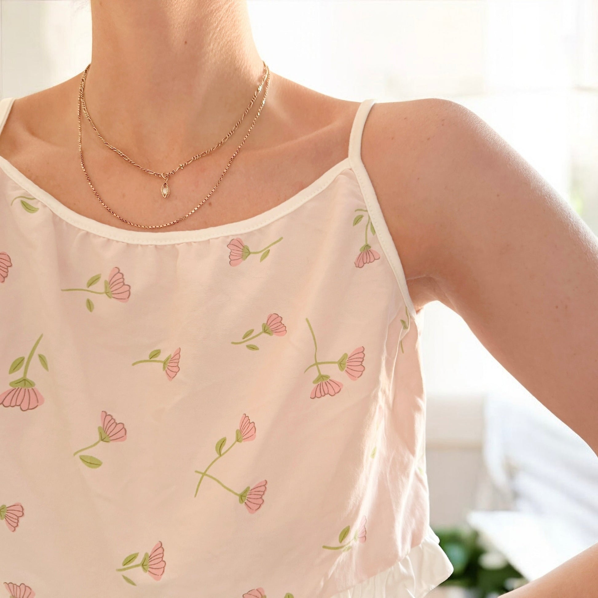 Ruffle Cami Pajama Set