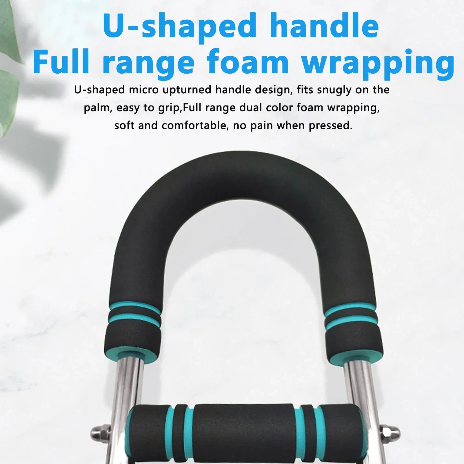 Aznolt premium home fitness gear with U-shaped foam handle, soft grip design.