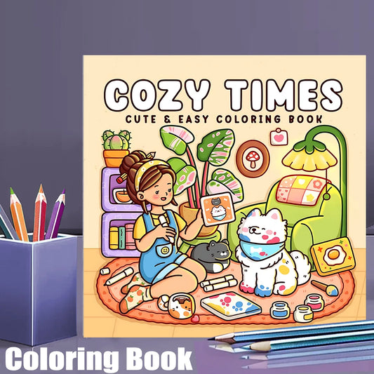 28 Pages Cozy Style Coloring Book for Adult
