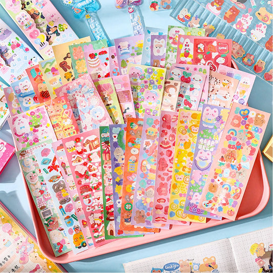 200p Kawaii Stickers for Kids Cute Stationary Aesthetic Diary Decoration Art