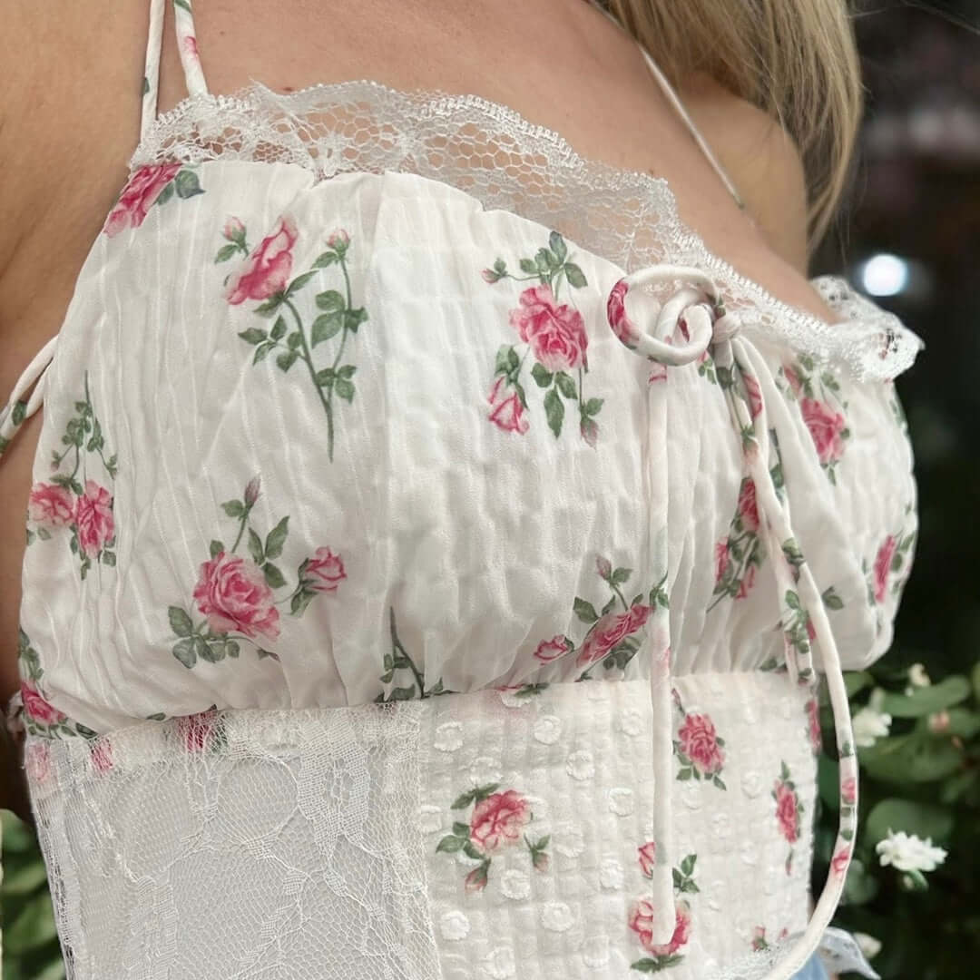 Belle Flower Patchwork Dress