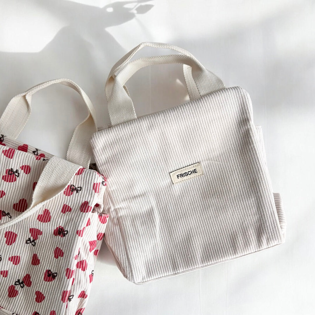 Lovely Corduroy Lunch Bag