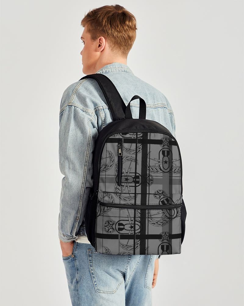 Print On demand - Duo-Zip Backpack - "EOD Plaid" (Grey)