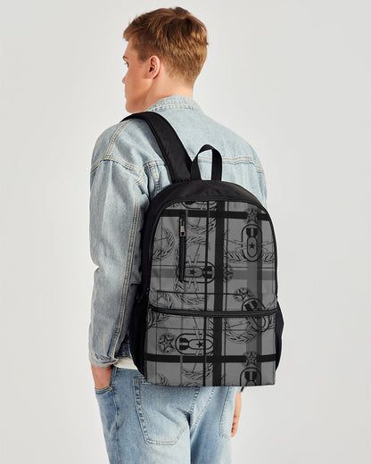 Print On demand - Duo-Zip Backpack - "EOD Plaid" (Grey)