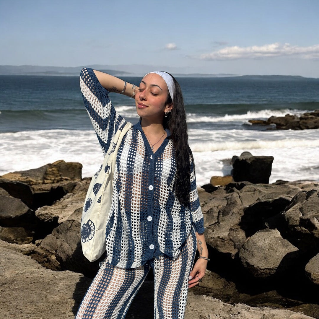 Cali Crochet Swimsuit Cover Up Set