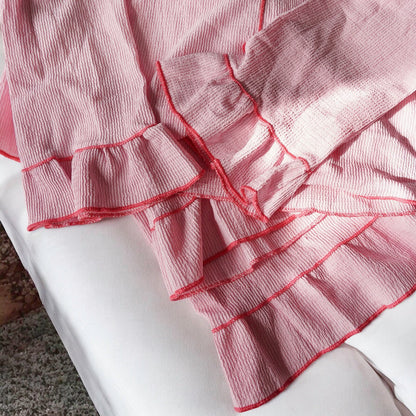 Rosy Ruffle Pajama Set