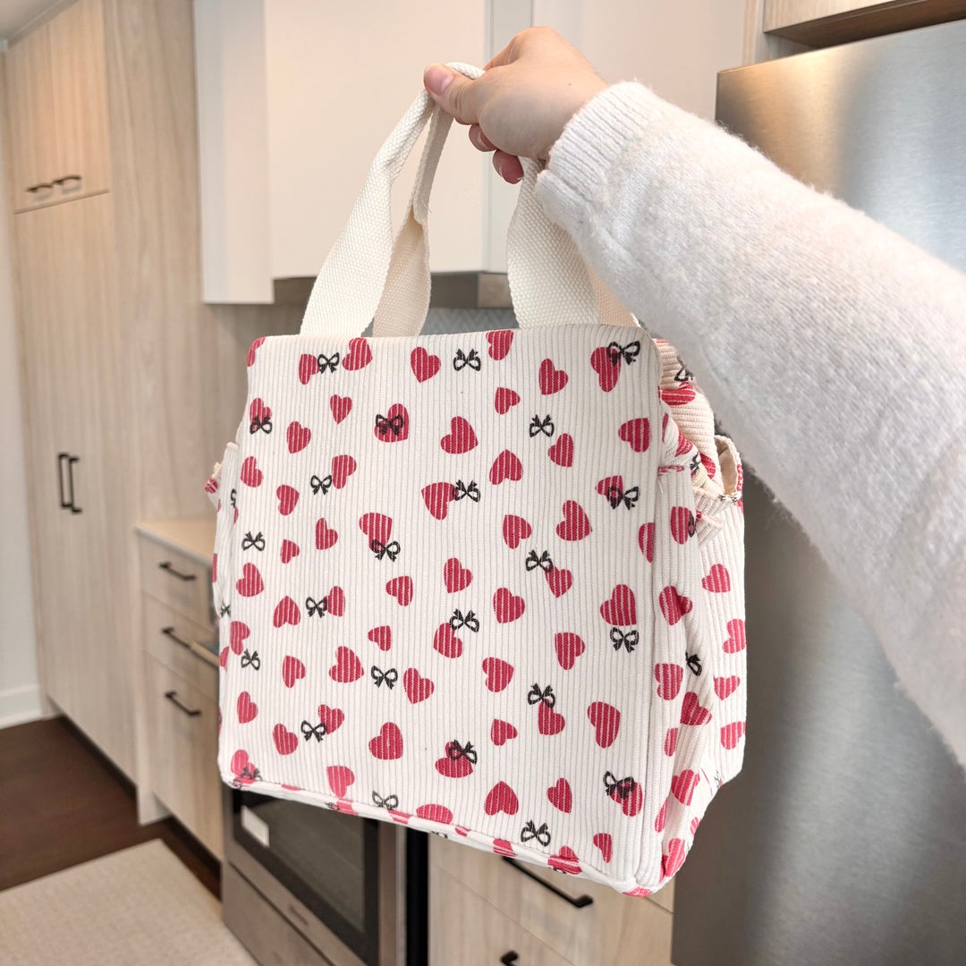 Lovely Corduroy Lunch Bag