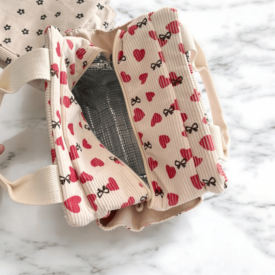 Lovely Corduroy Lunch Bag
