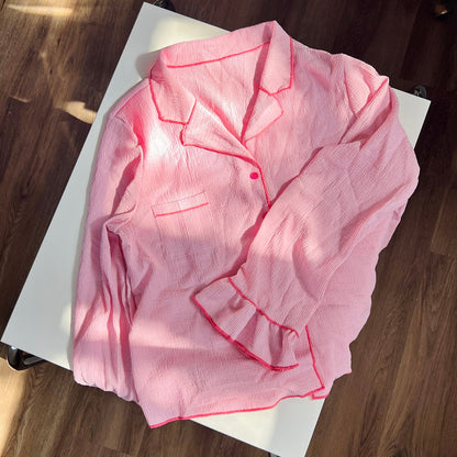Rosy Ruffle Pajama Set