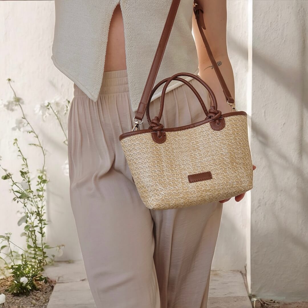 Nola Tropic Woven Purse