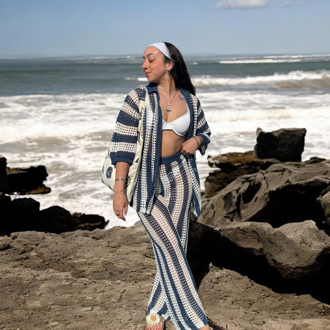 Cali Crochet Swimsuit Cover Up Set